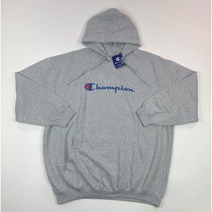 Champion Mens 4XL Big & Tall Heather Gray Pullover Hoodie Hooded Sweatshirt